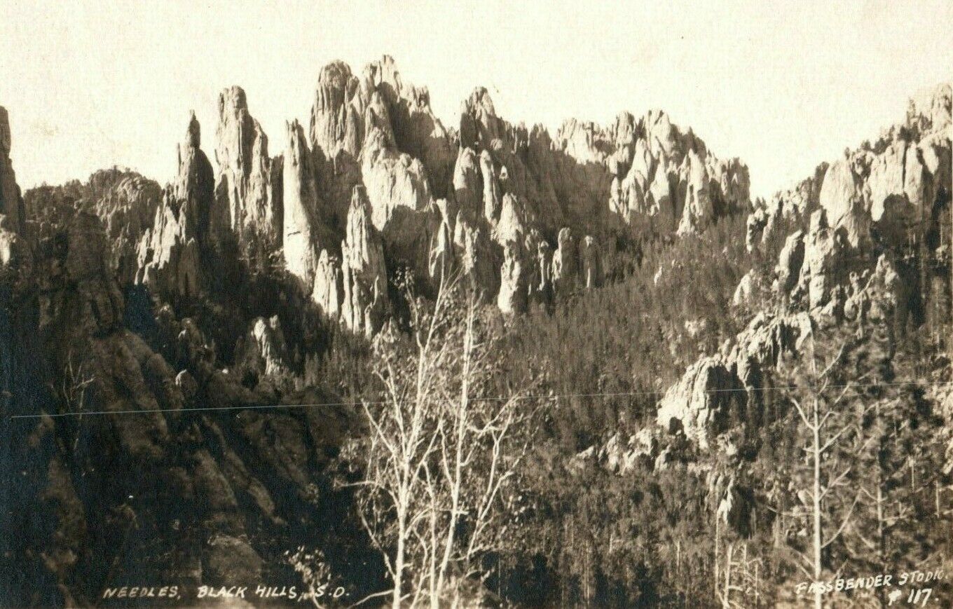 C.1905-10 RPPC Needles Black Hills Fass Bender Studio Real Photo Postcard F1