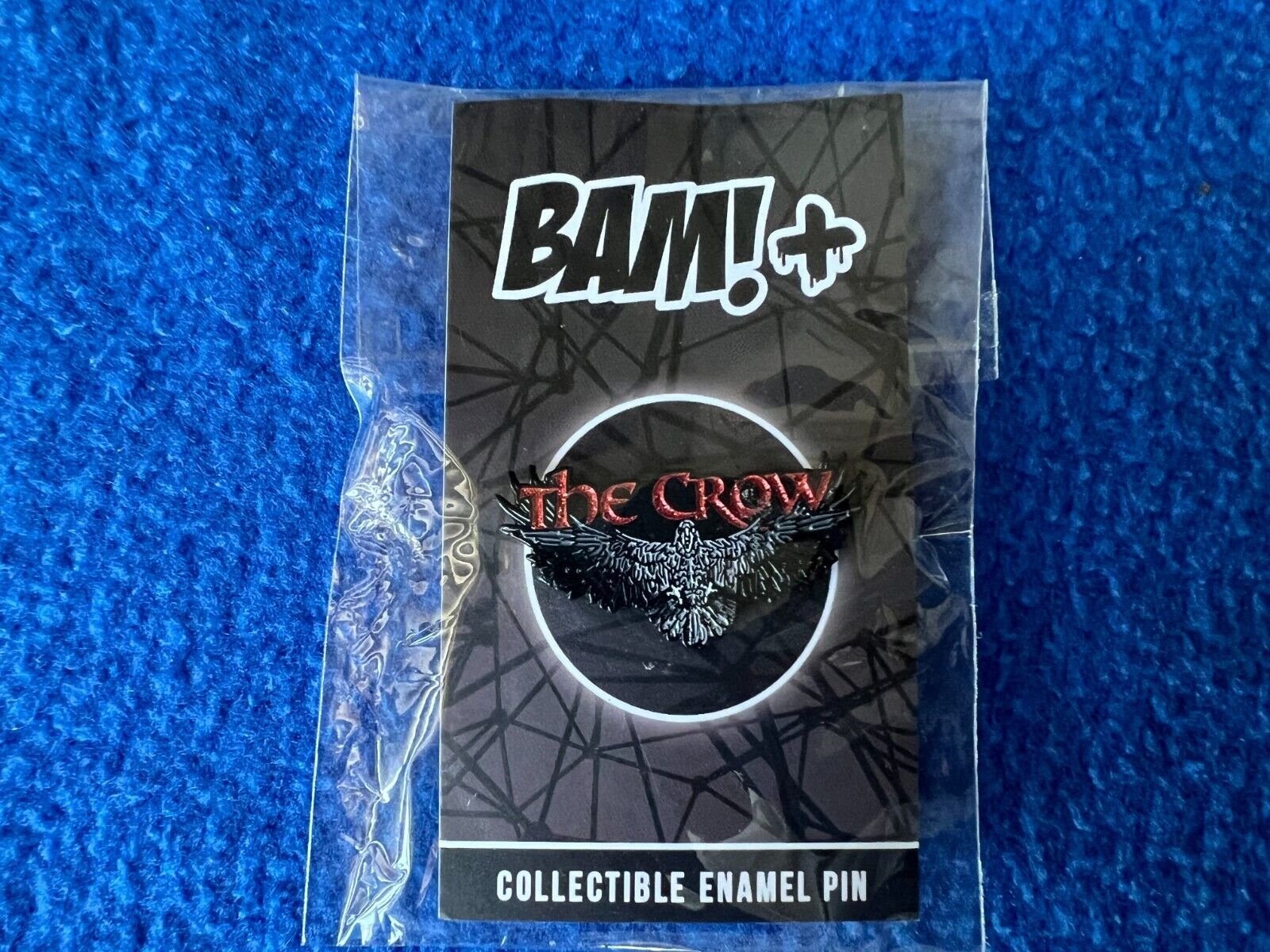 BAM BOX GOTHIC THE CROW  1994 Horror  ENAMEL PIN  VARIANT GLITTER VERSION  34/50