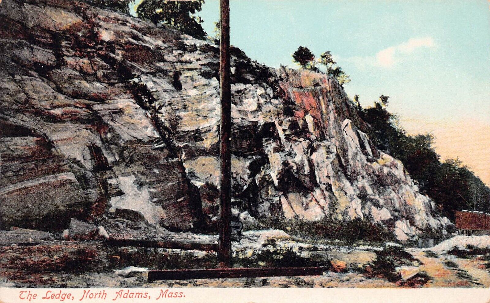 North Adams MA Coca Cola Witt’s Ledge Hudson Valley Quarry Vtg Postcard C60