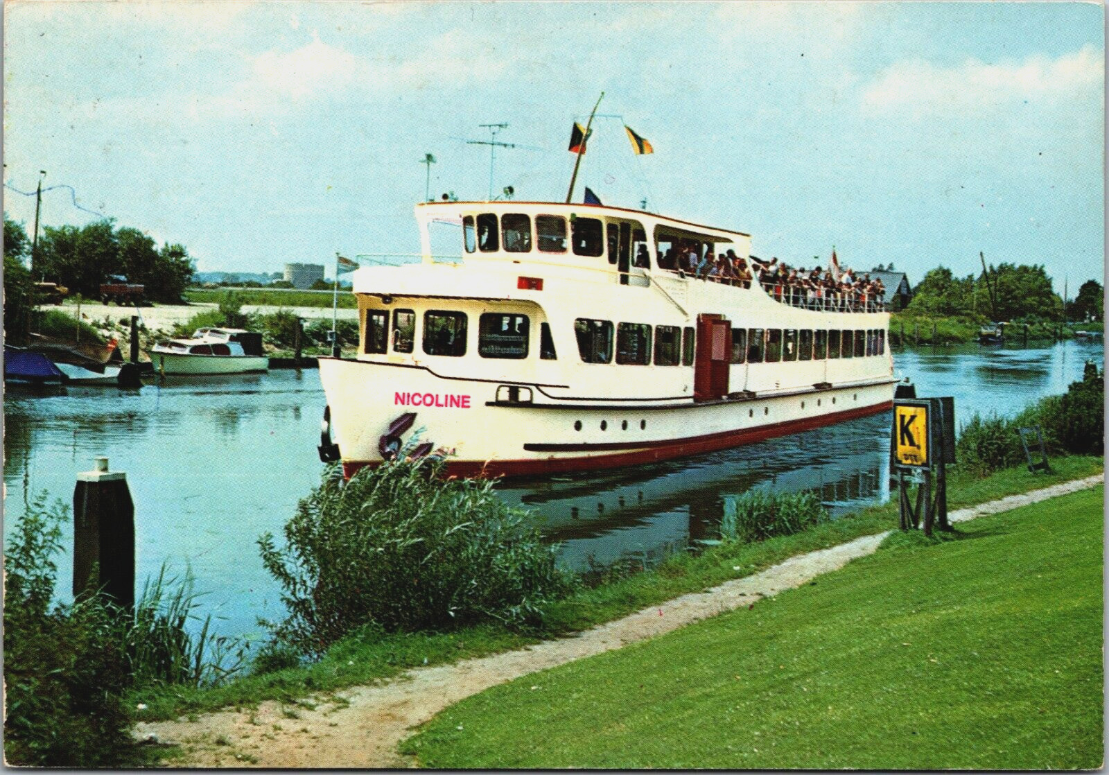 Nautica M.S. Nicoline Passenger Ship Vintage Postcard BP13