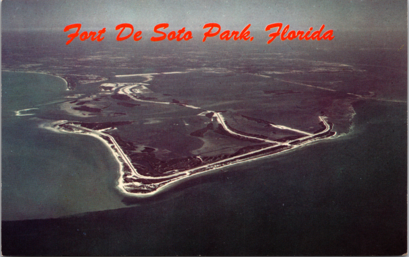 Showing Bayway Between St. Petersburg & Mullet Key, Florida, Vintage Postcard