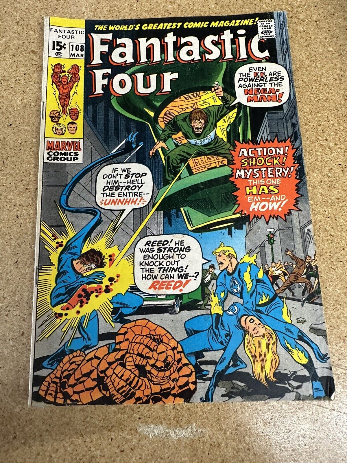 Fantastic Four #108 - Bronze Age - Final Issue with Jack Kirby as artist