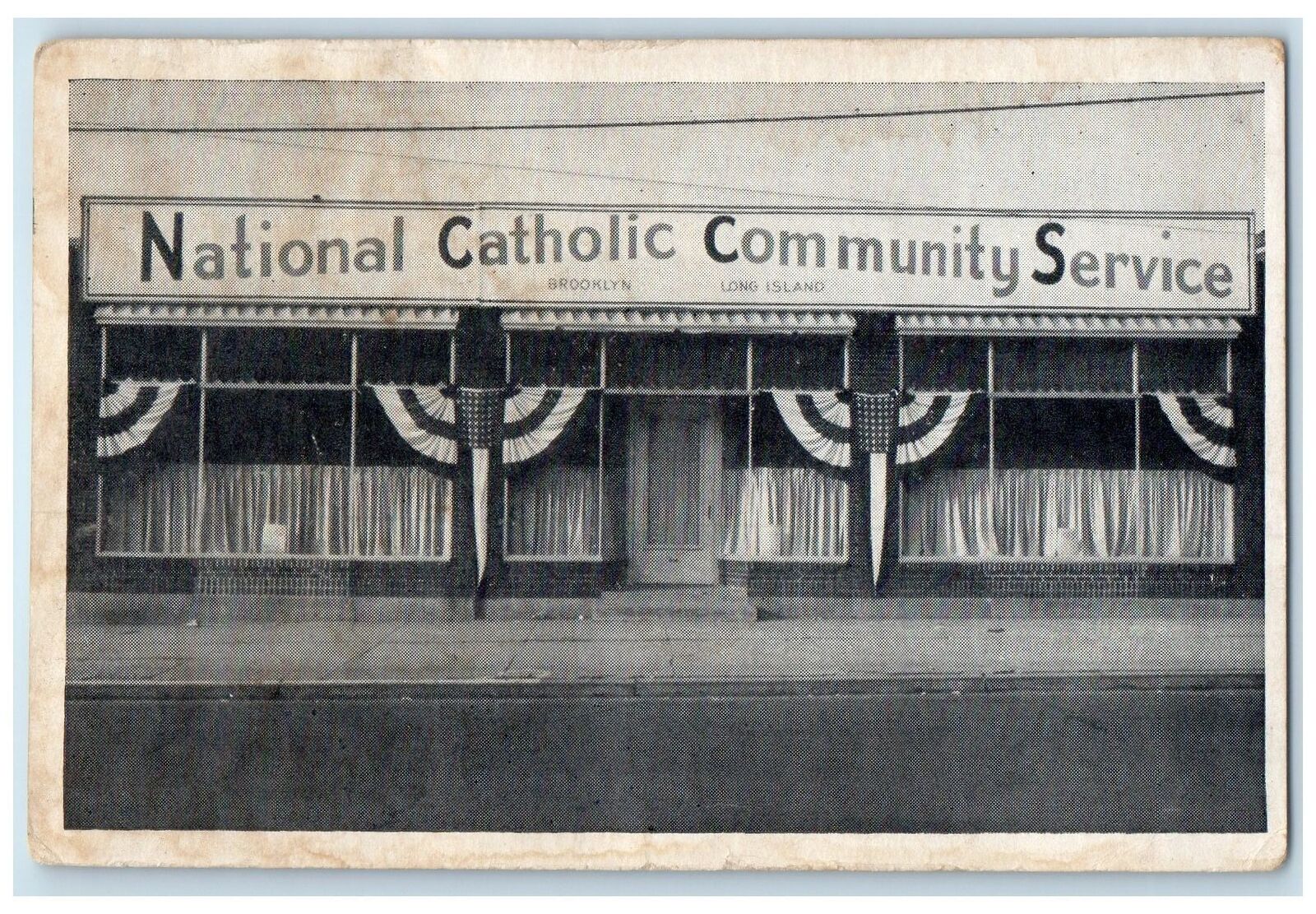 c1940\'s National Catholic Community Service Long Island New York NY Postcard