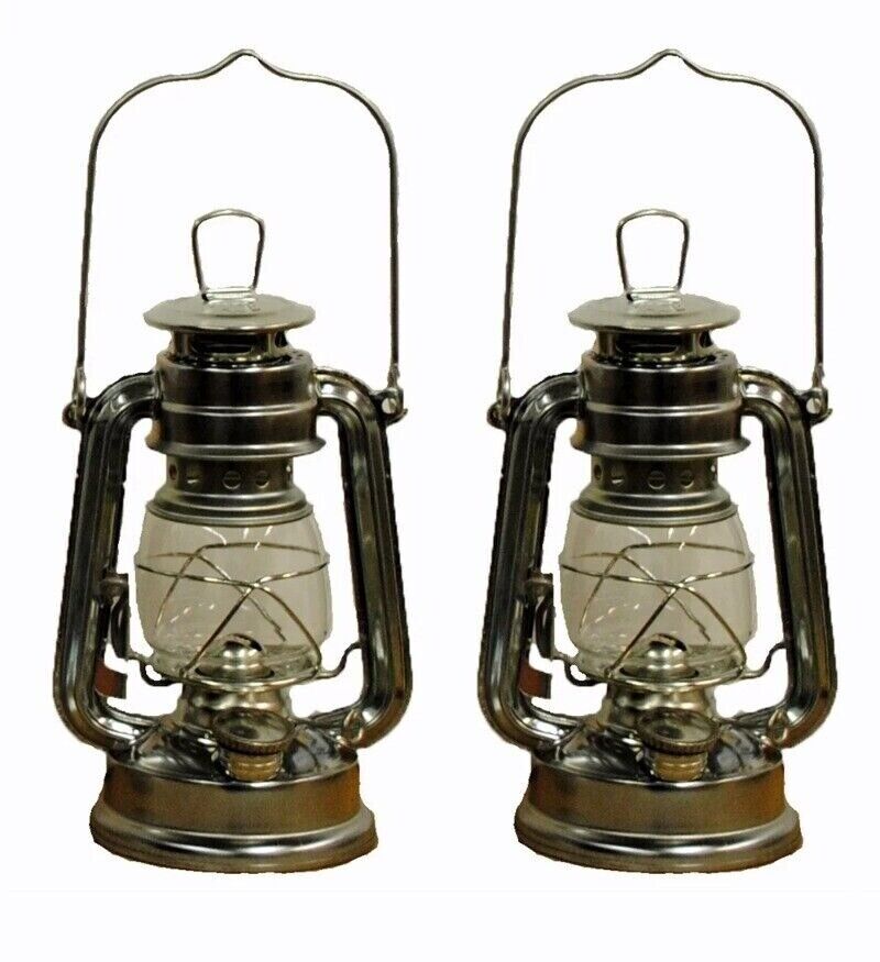 Silver Hurricane Kerosene Oil Lantern Hanging Light / Lamp