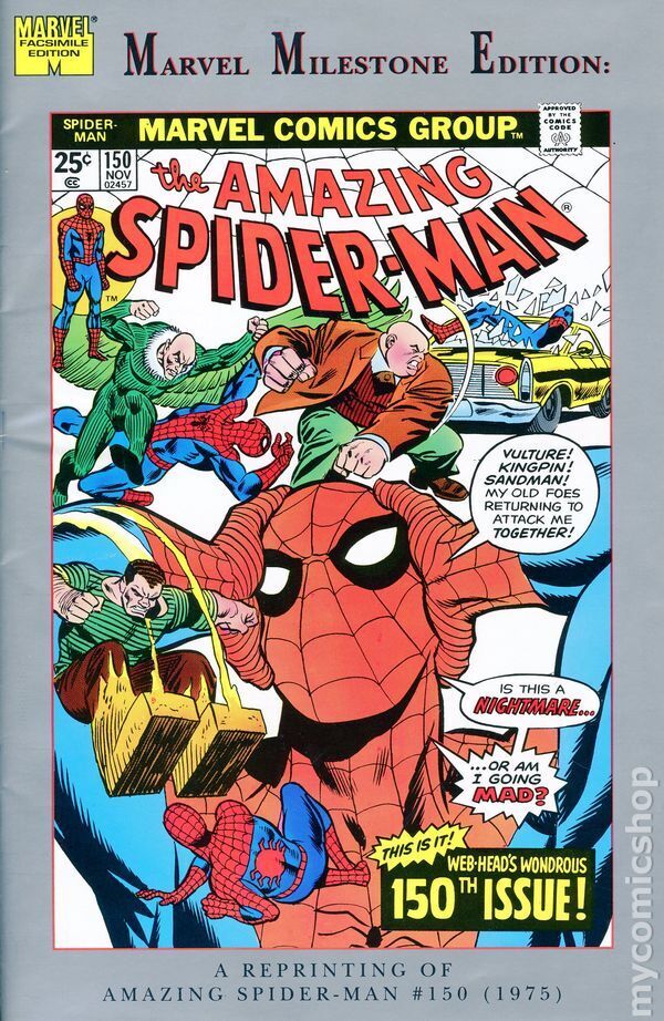Marvel Milestone Edition Amazing Spider-Man #150 FN- 5.5 1994 Stock Image
