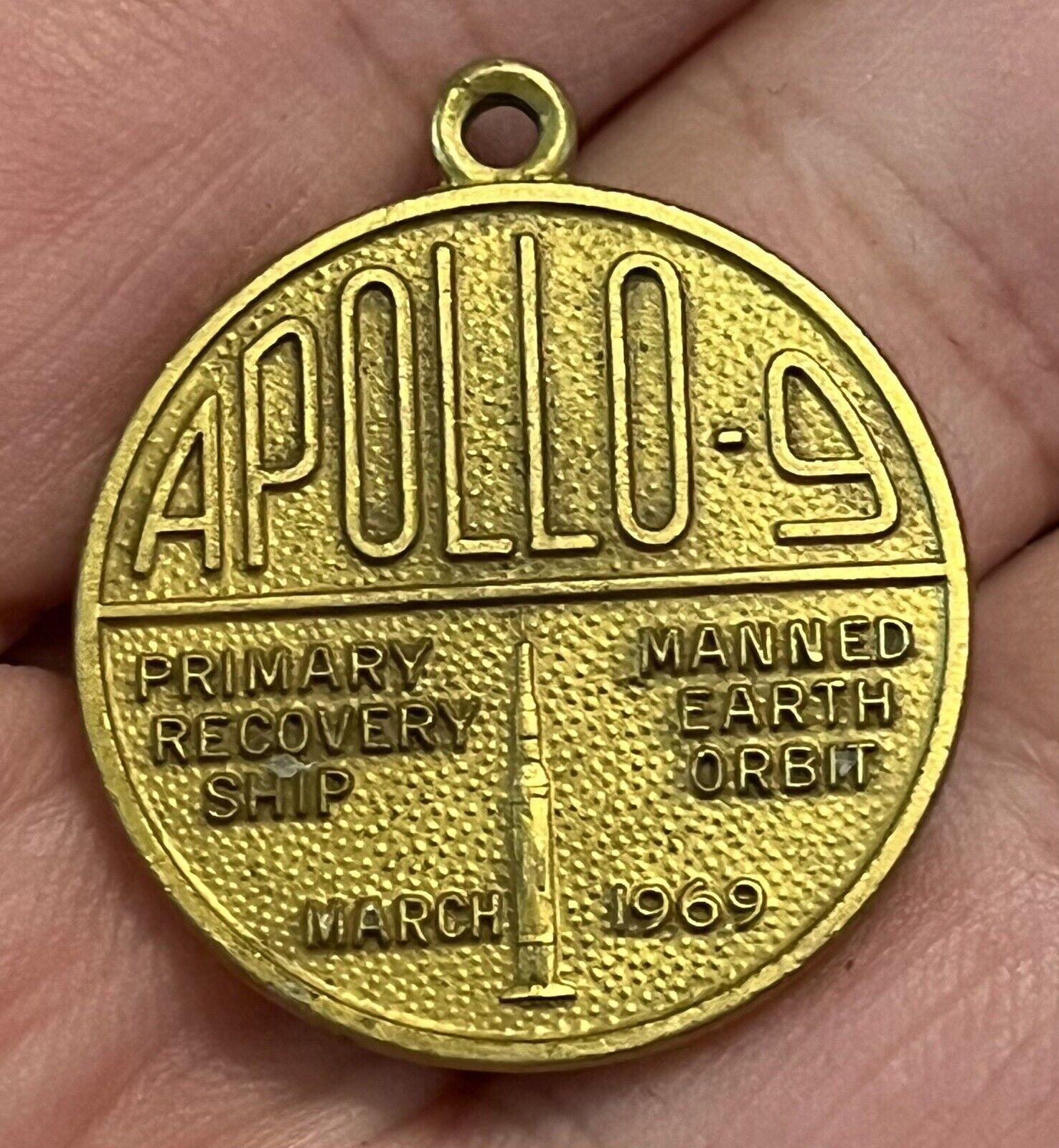 Rare 1969 Medal USS Guadalcanal Apollo 9 Recovery Ship NASA