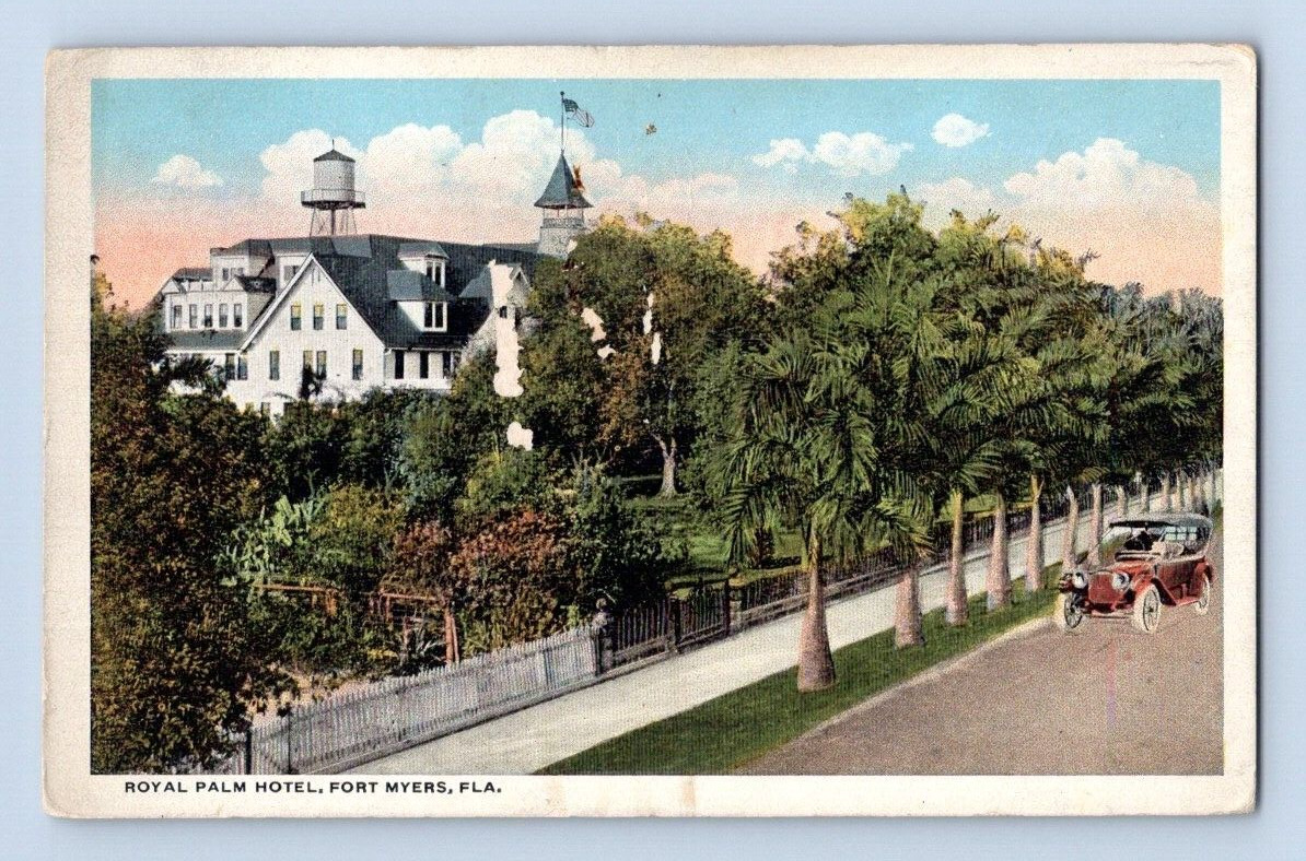 1919. FORT MYERS, FL. ROYAL PALM HOTEL. POSTCARD. SZ24