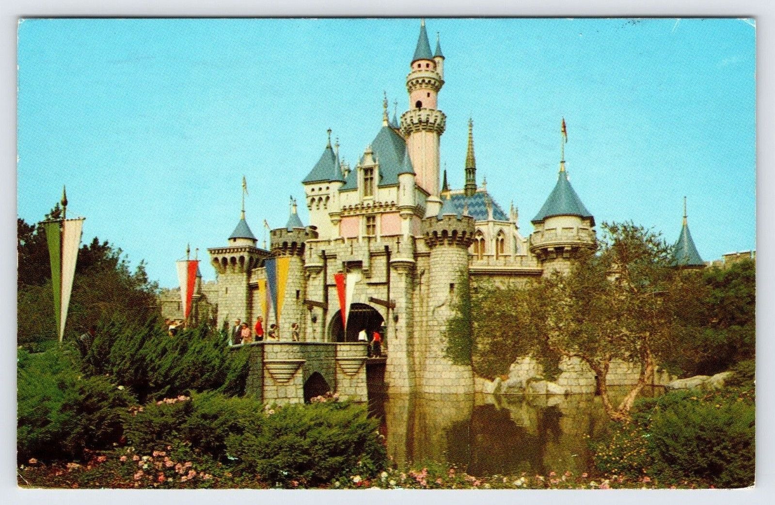 Vintage 1960s Disneyland Sleeping Beauty Castle Fantasyland Postcard