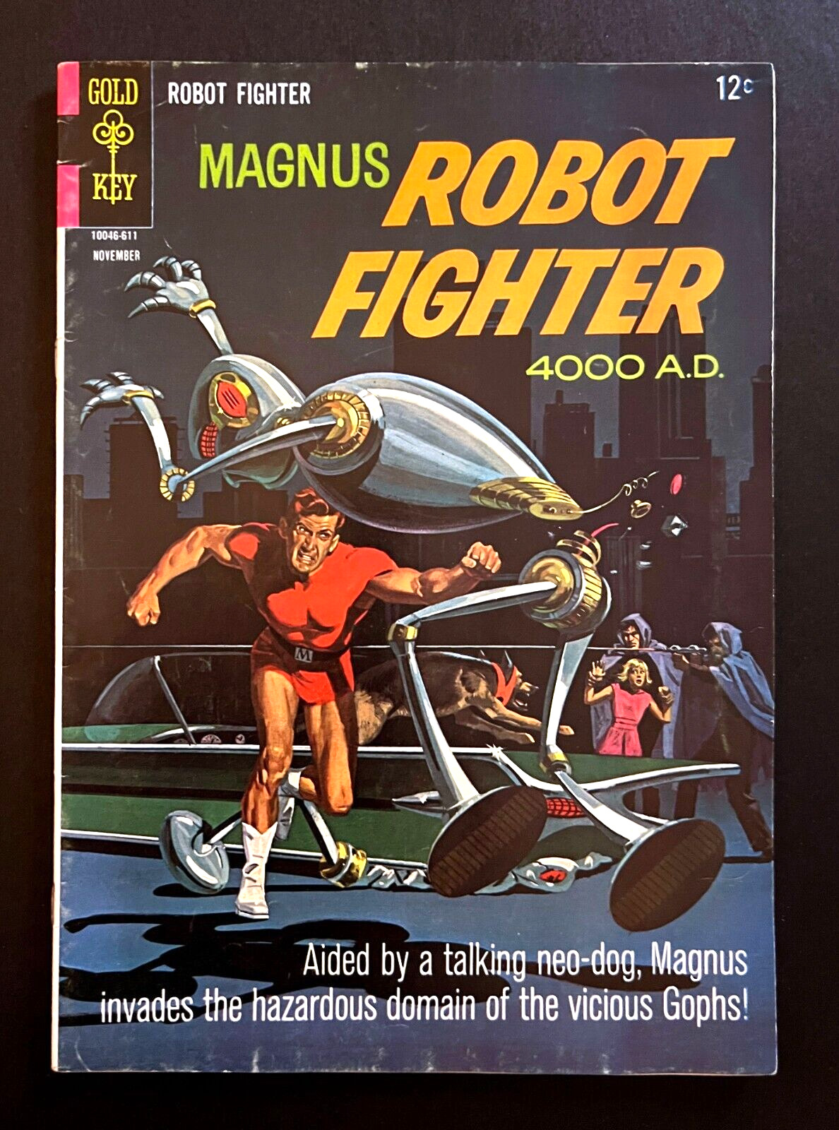 MAGNUS ROBOT FIGHTER 4000 A.D. #16 1966 Nice Copy Russ Manning Gold Key Comics