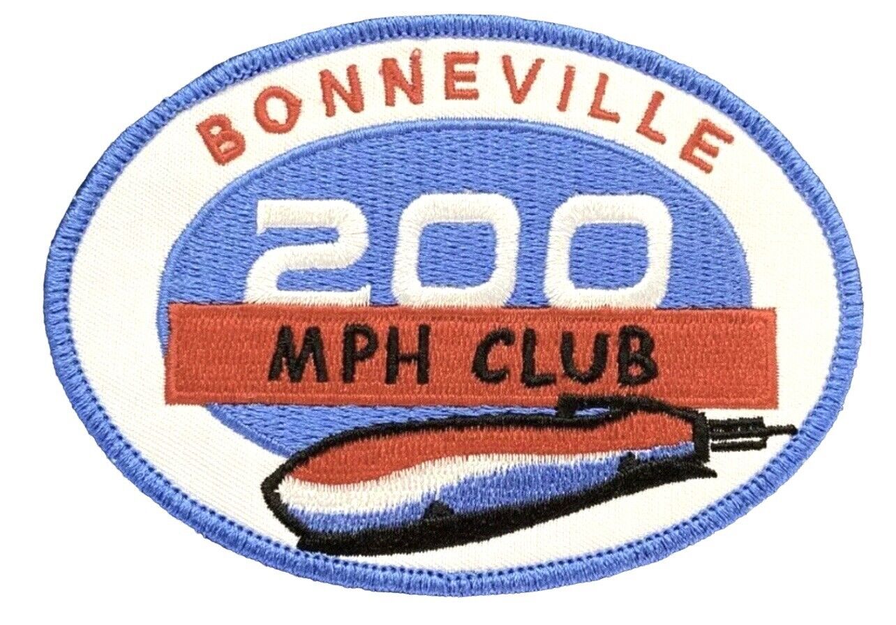 Bonneville Salt Flats Speed Record 200 MPH Club Utah Vintage Style Patch Hat Cap