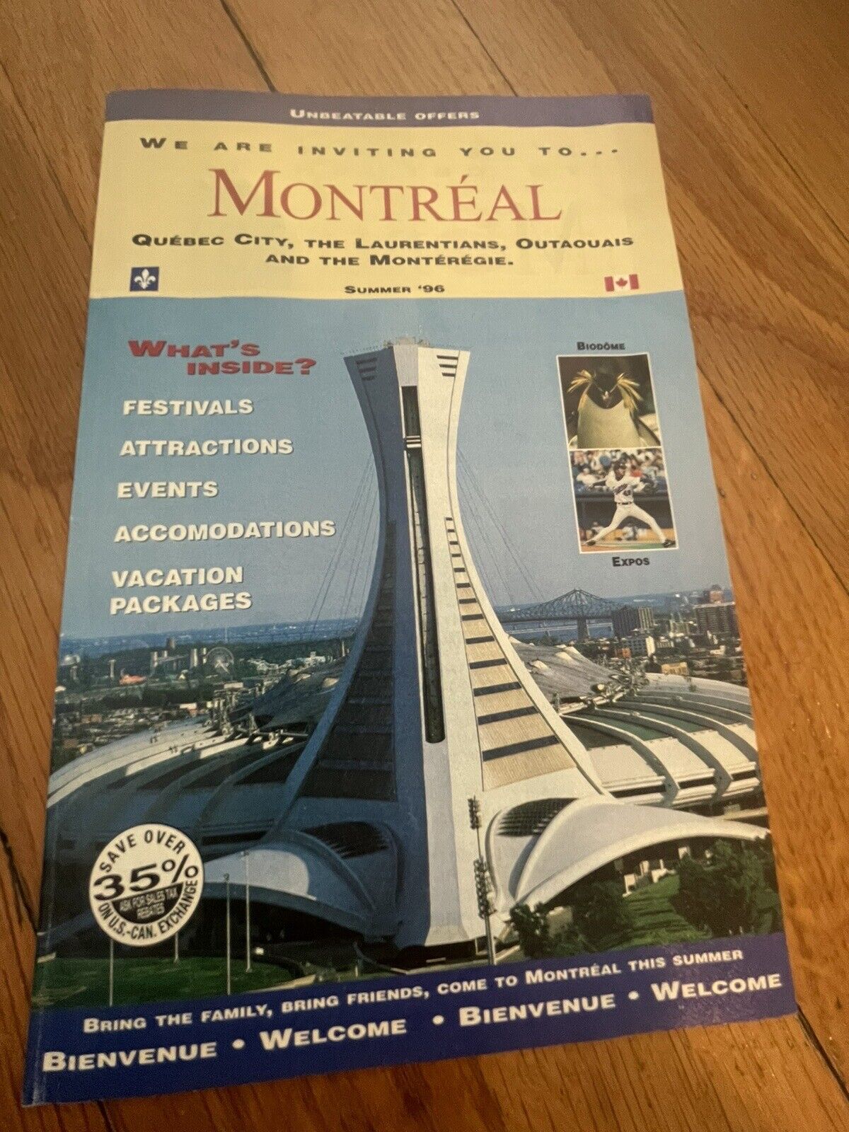Vintage Montreal Canada Summer 1996 Travel Guide Events Festivals More 