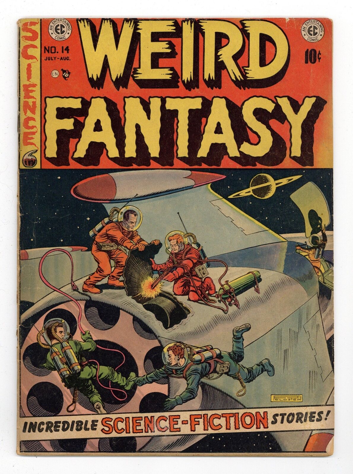 Weird Fantasy #14 (actual #14) GD+ 2.5 RESTORED 1952