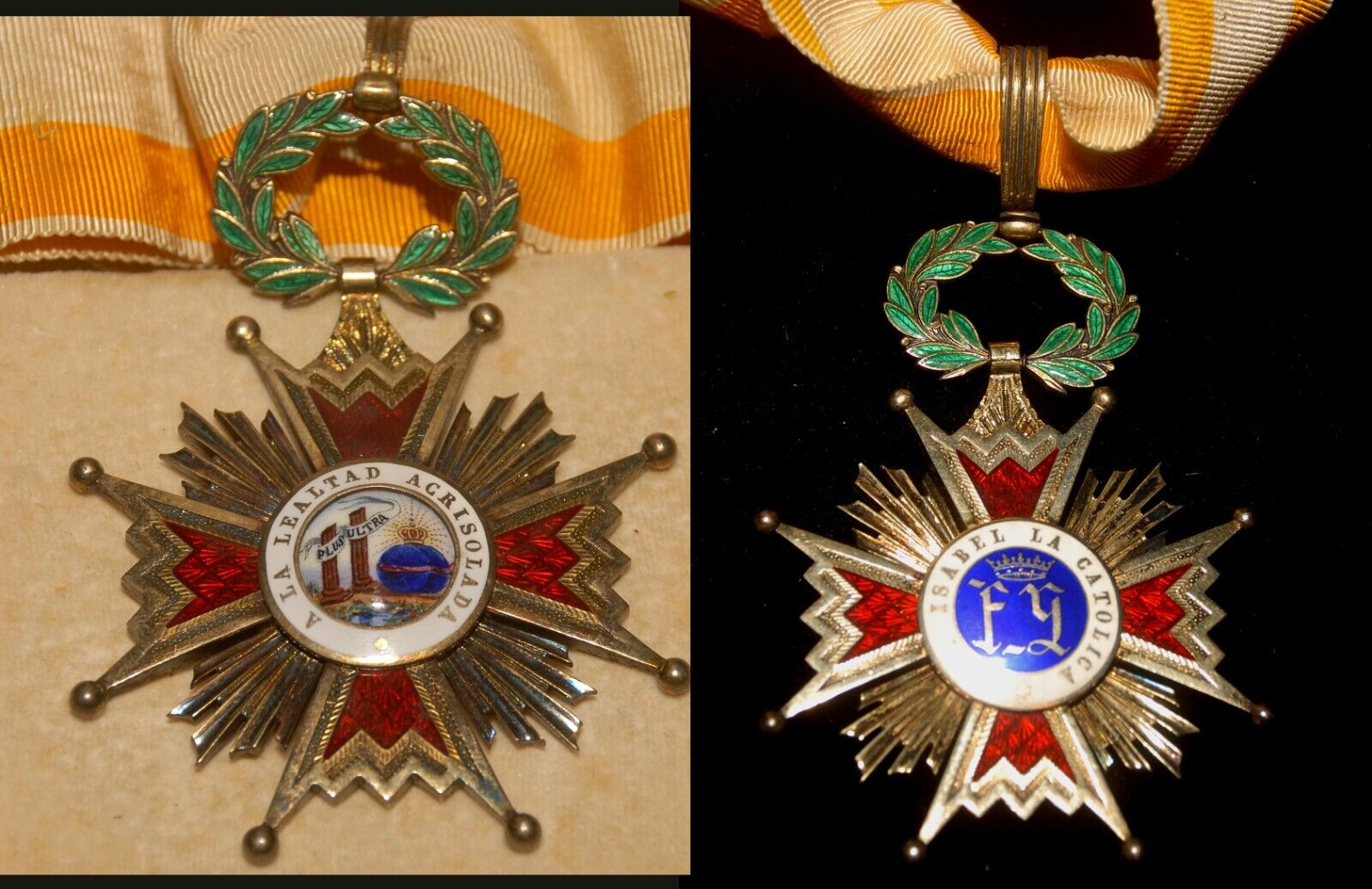 Vintage COMMANDER GRADE? SPANISH Medal Order of Isabella the Catholic in BOX