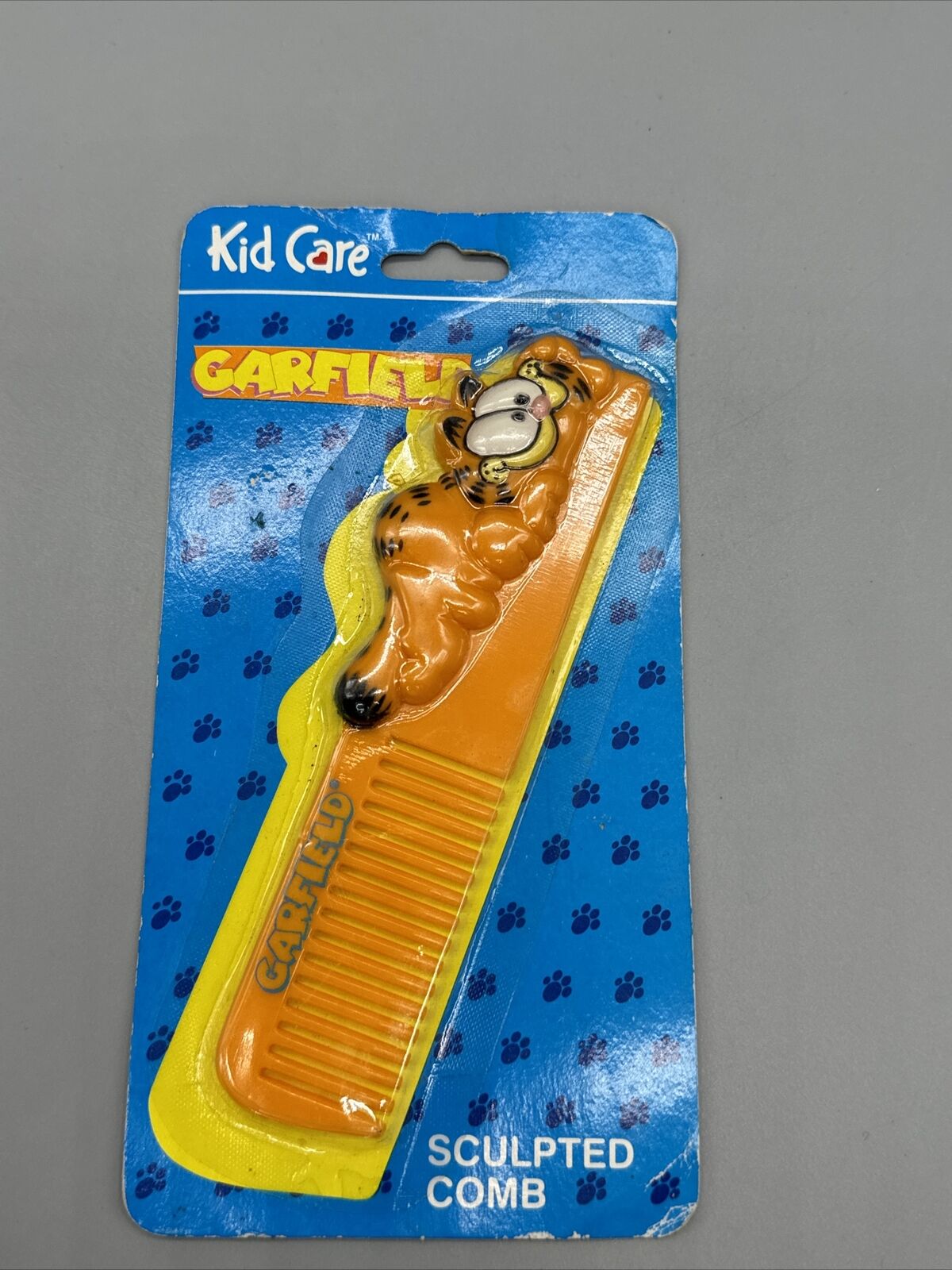 Vintage 1980\'s Kids Care Garfield Sculpted Comb New In Package Retro 80\'s Cat