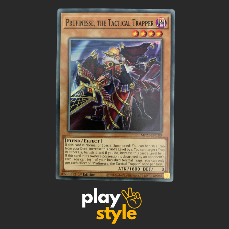 YUGIOH PRUFINESSE, THE TACTICAL TRAPPER COMMON MP21-EN180 YU-GI-OH