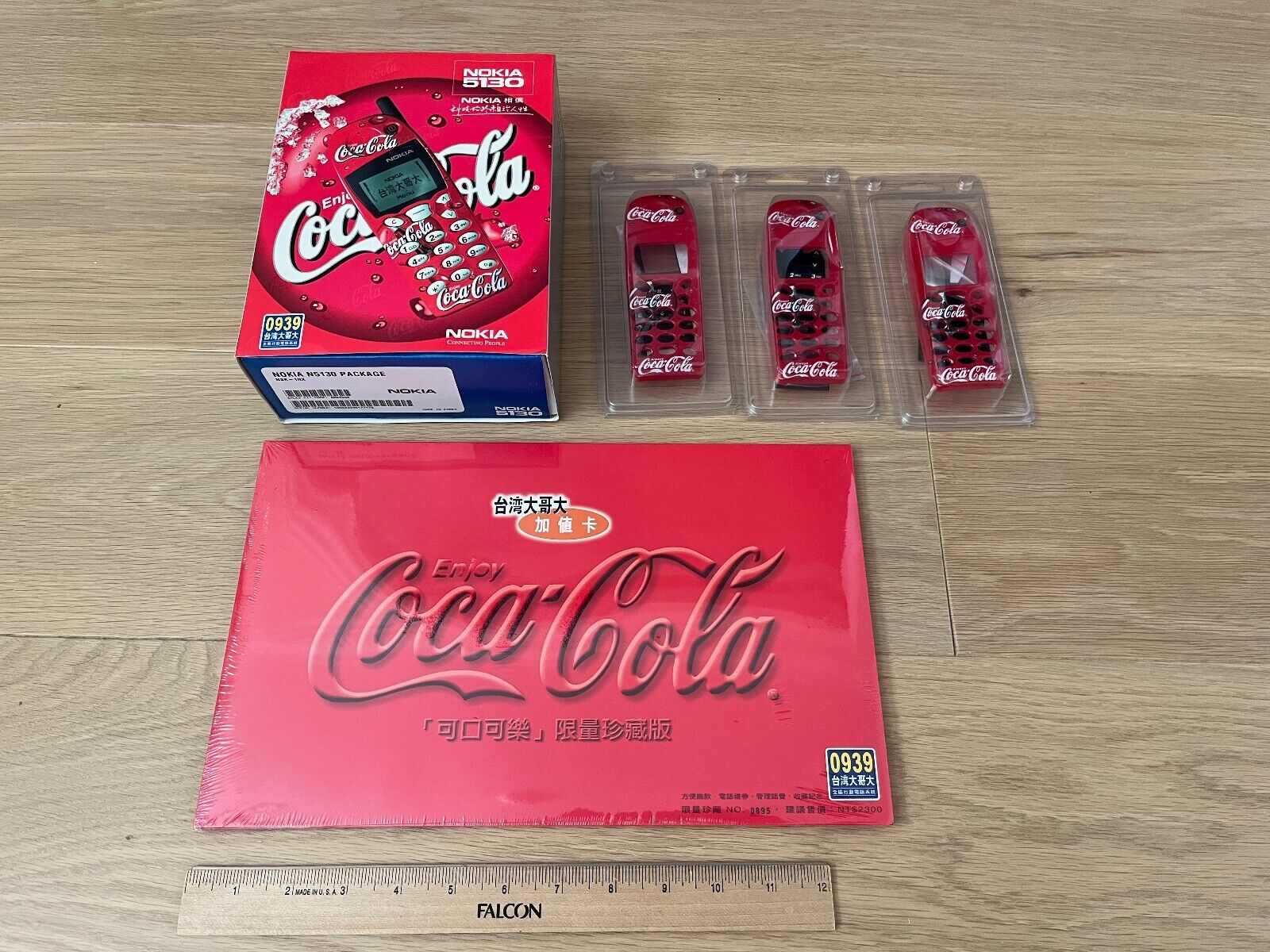 1999 Coca-Cola Nokia 5130 brand new never used in box face plates phone cards