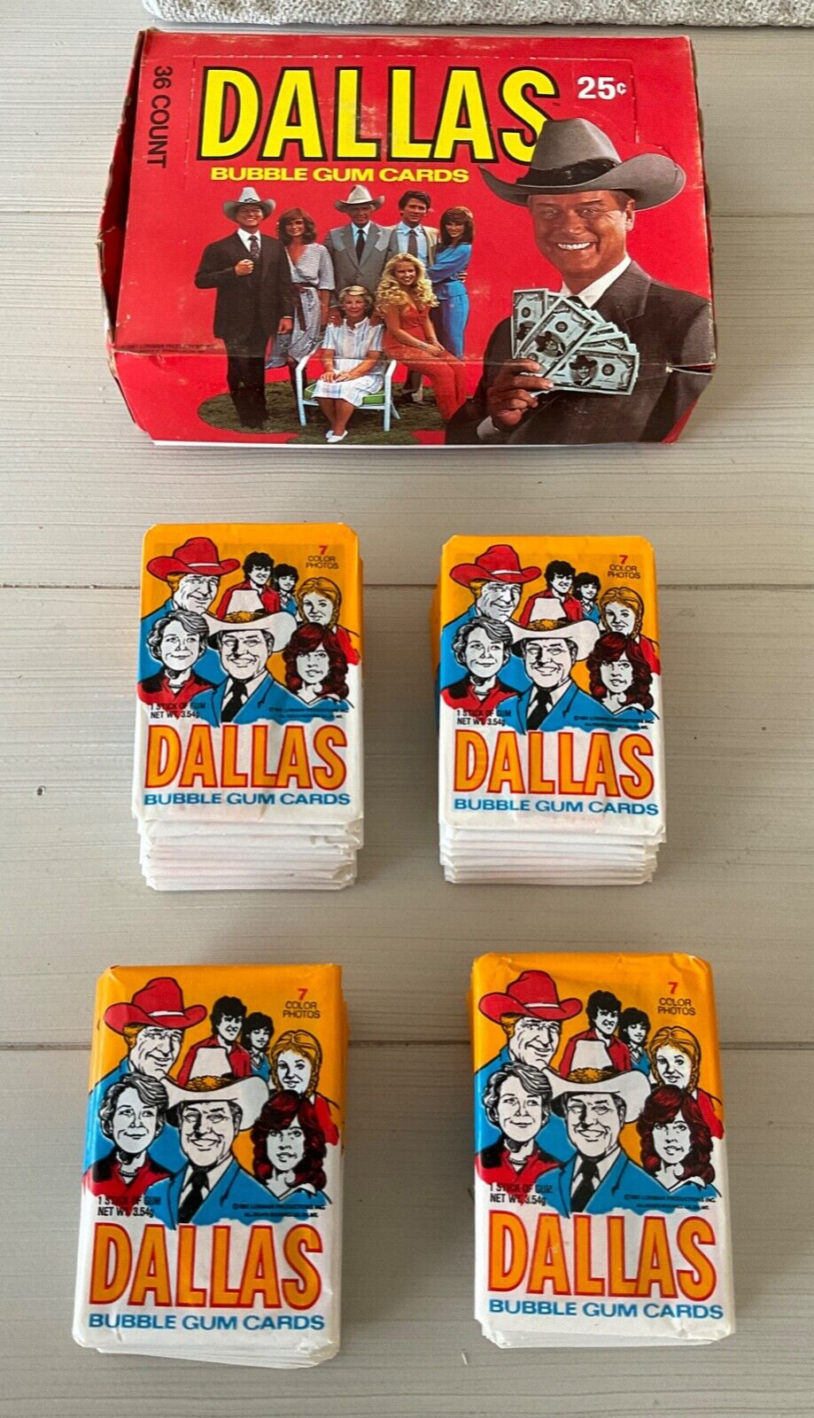 1981 Donruss DALLAS TV Show Trading Cards - Sealed Wax Pack