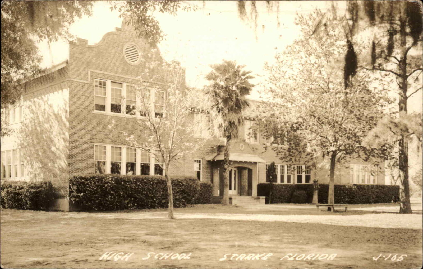 Starke Florida FL High School c1910 Real Photo Vintage Postcard