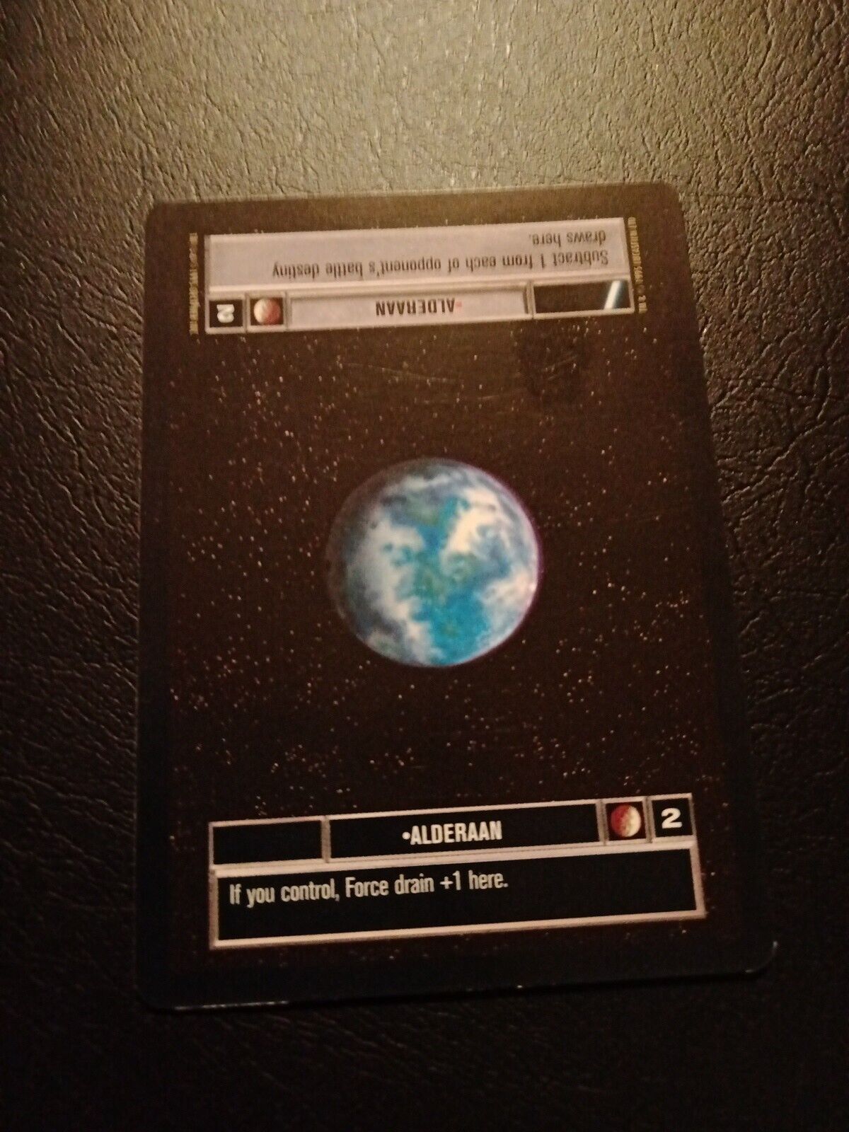 Star Wars CCG Trading Card Vintage 1995 #2 Alderaan