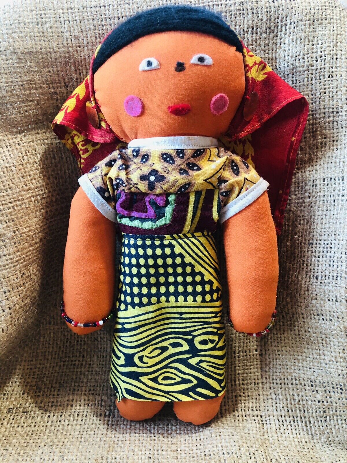 Vintage Handmade Mexican Rag Doll