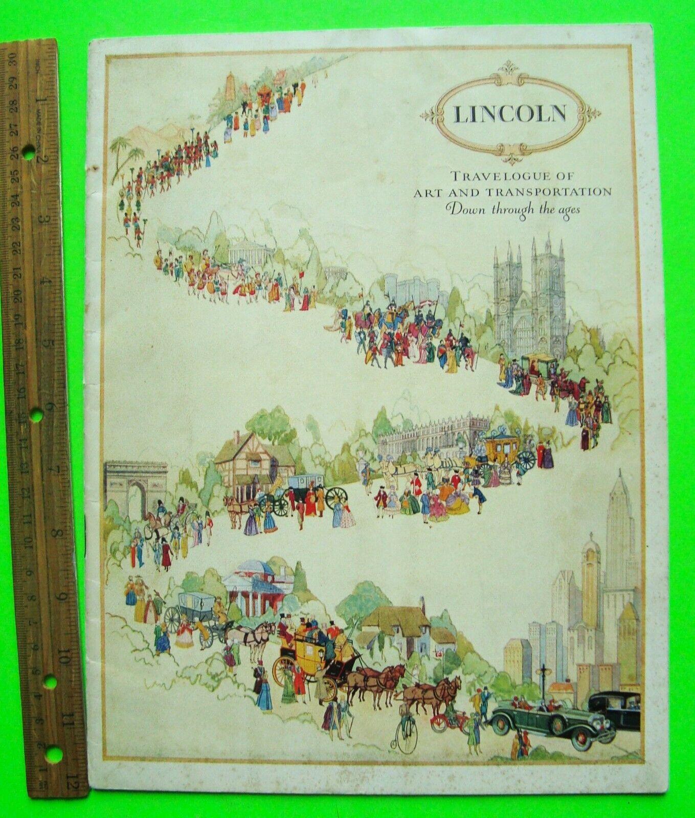 1927 LINCOLN SALON / CUSTOM BODY BIG PRESTIGE 36-pg COLOR CATALOG Brochure XLNT