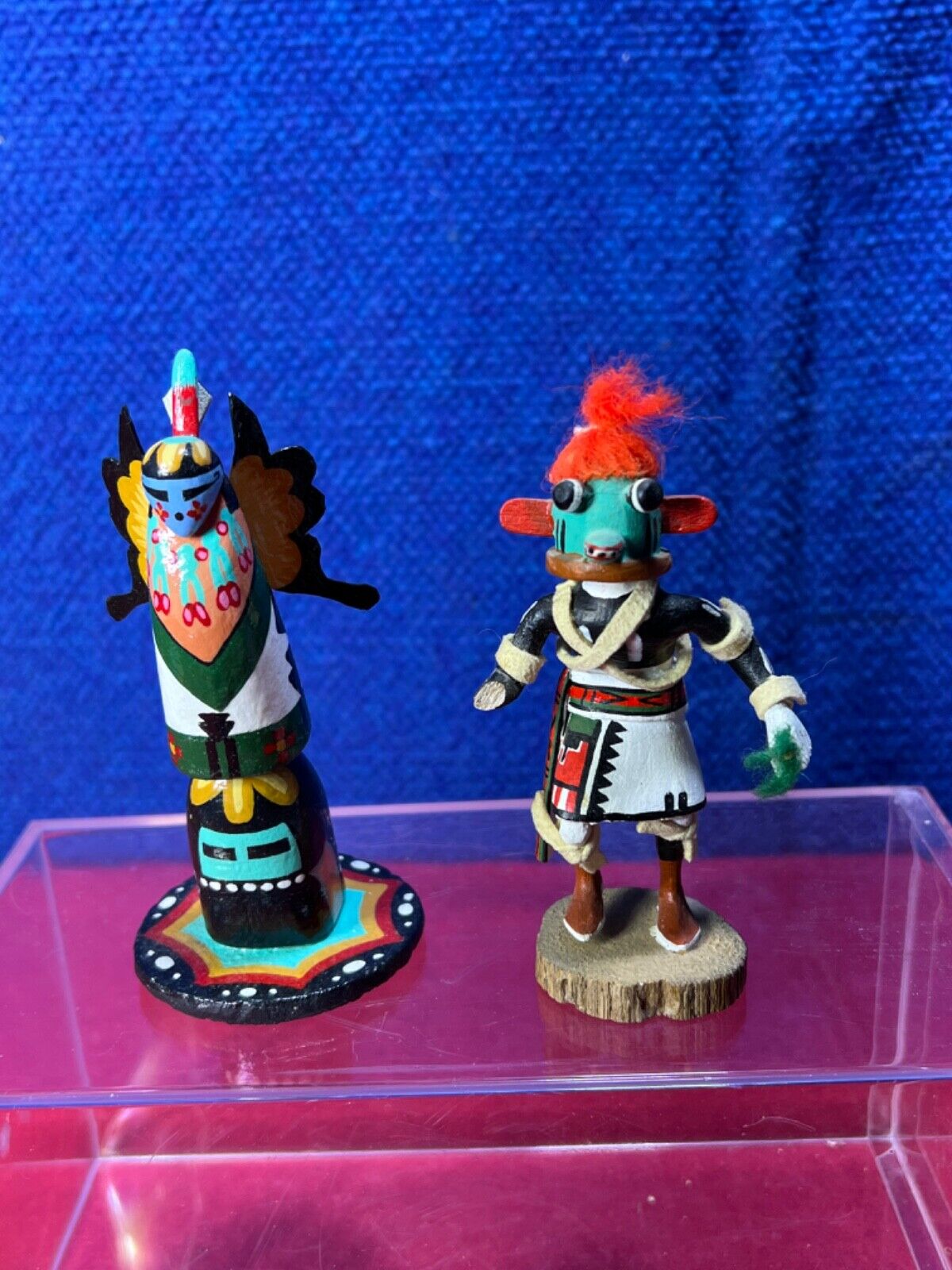Pair of Kachina Figurines Native American Zuni  AA-111