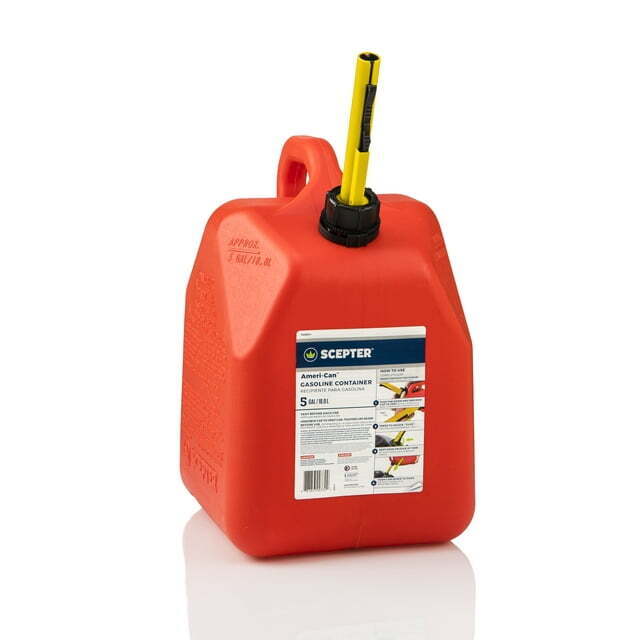 Gasoline Can 5 Gallon Volume Capacity, Red Gas Can Fuel Container