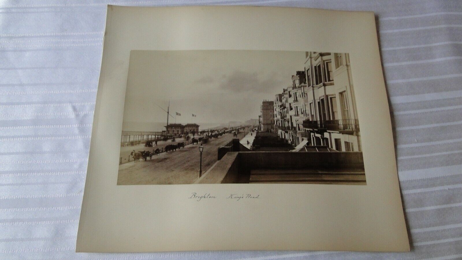 Vintage 19th Century British Albumen Photo Brighton King\'s Road