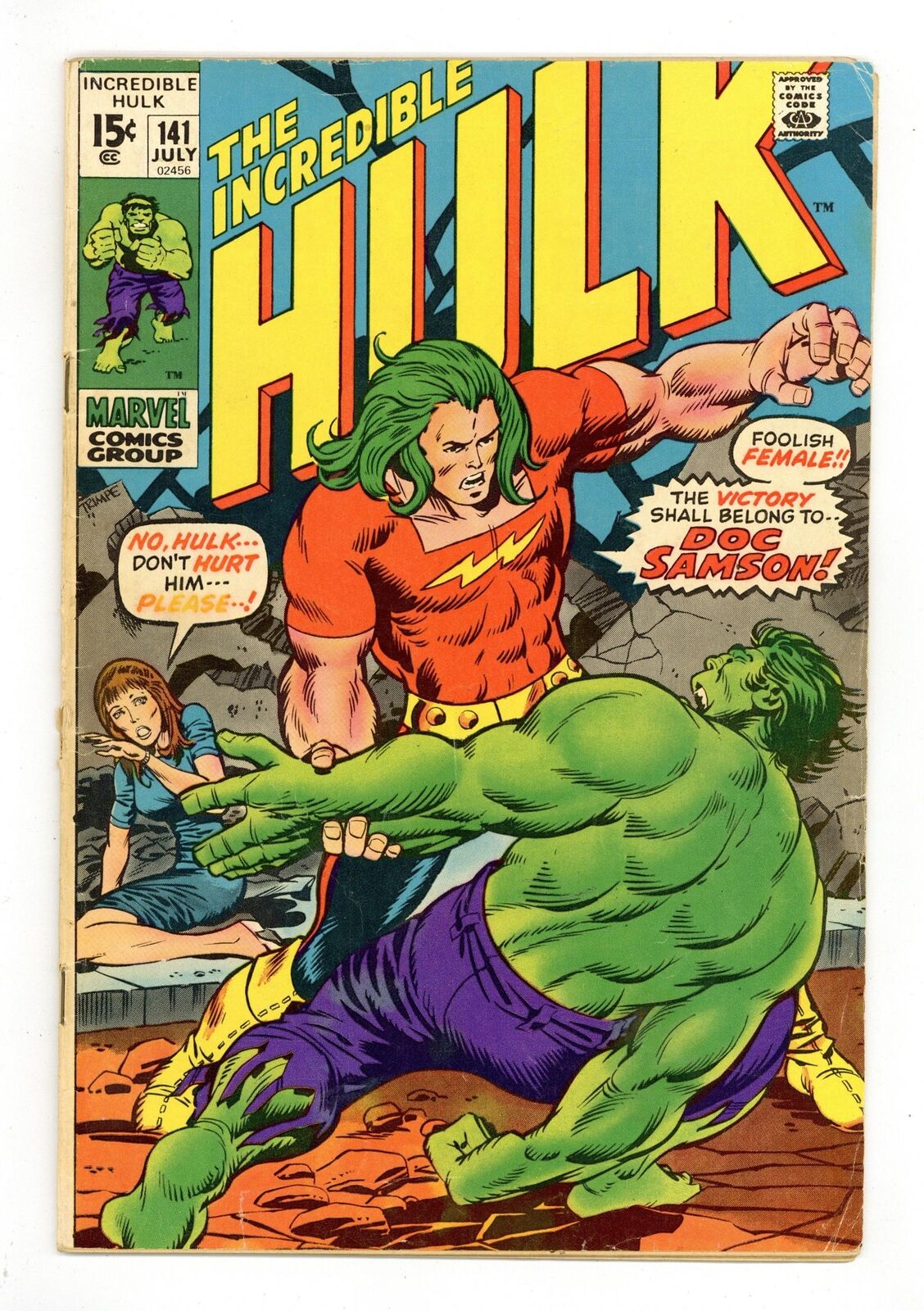 Incredible Hulk #141 GD/VG 3.0 1971