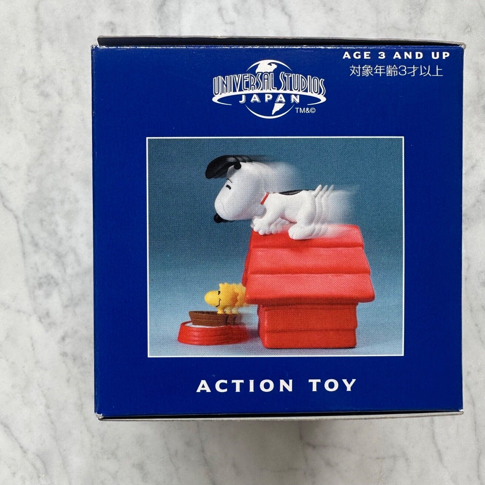Snoopy & Woodstock Dog House Action Plastic Toy Universal Studios Japan USJ