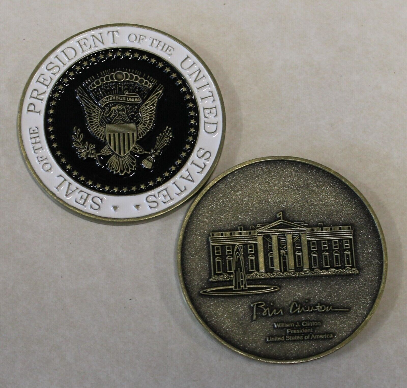 President of the United States William J. Bill Clinton Challenge Coin