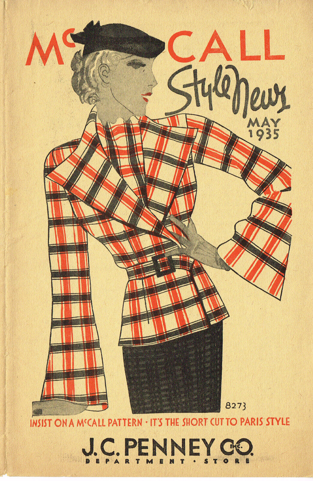 Ebook on CD McCall Fashion News 32 Page Flyer May 1935 Sewing Pattern Catalog