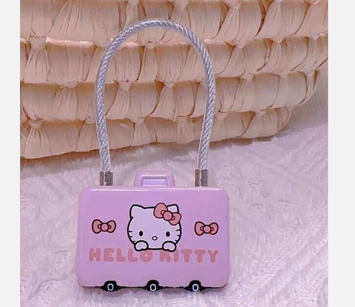 Cute Kitty Metal Password Lock Bag/Diary/​Lockers/Gy​m/Cabinet/​Luggage/