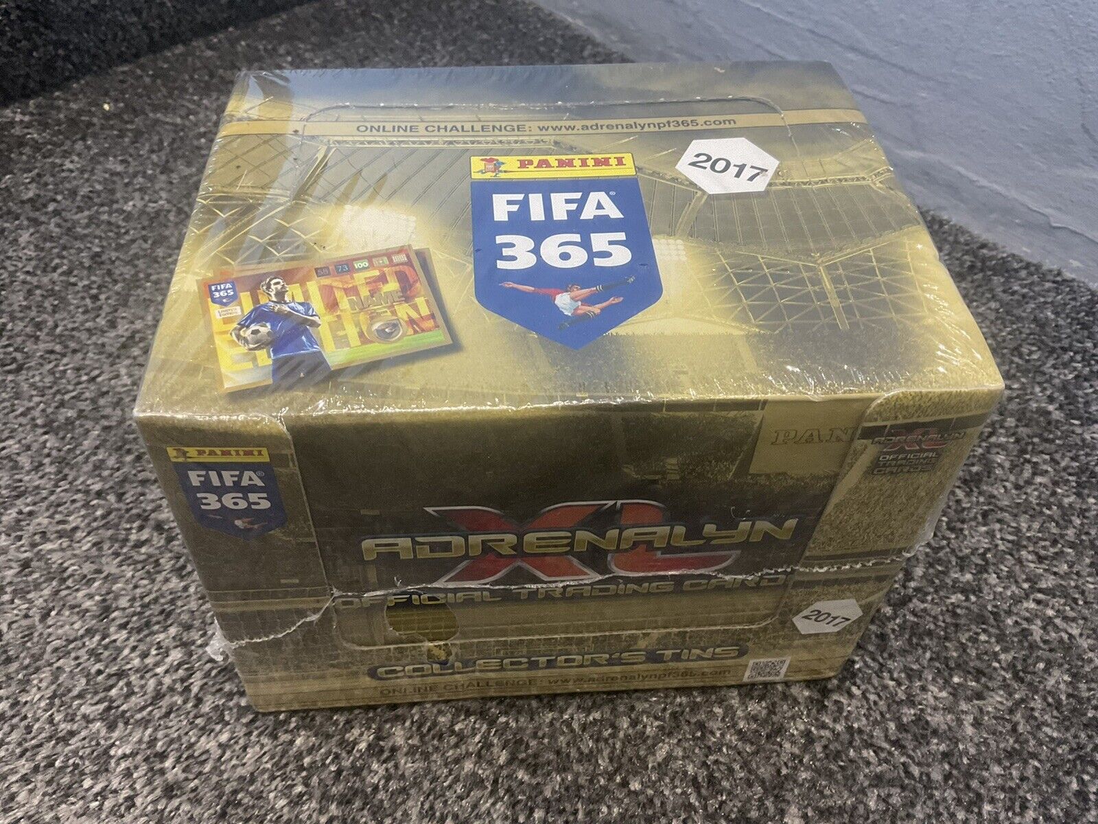Panini Adrenalyn XL FIFA 365 2017 Trading Cards 10 Tins In Sealed Box