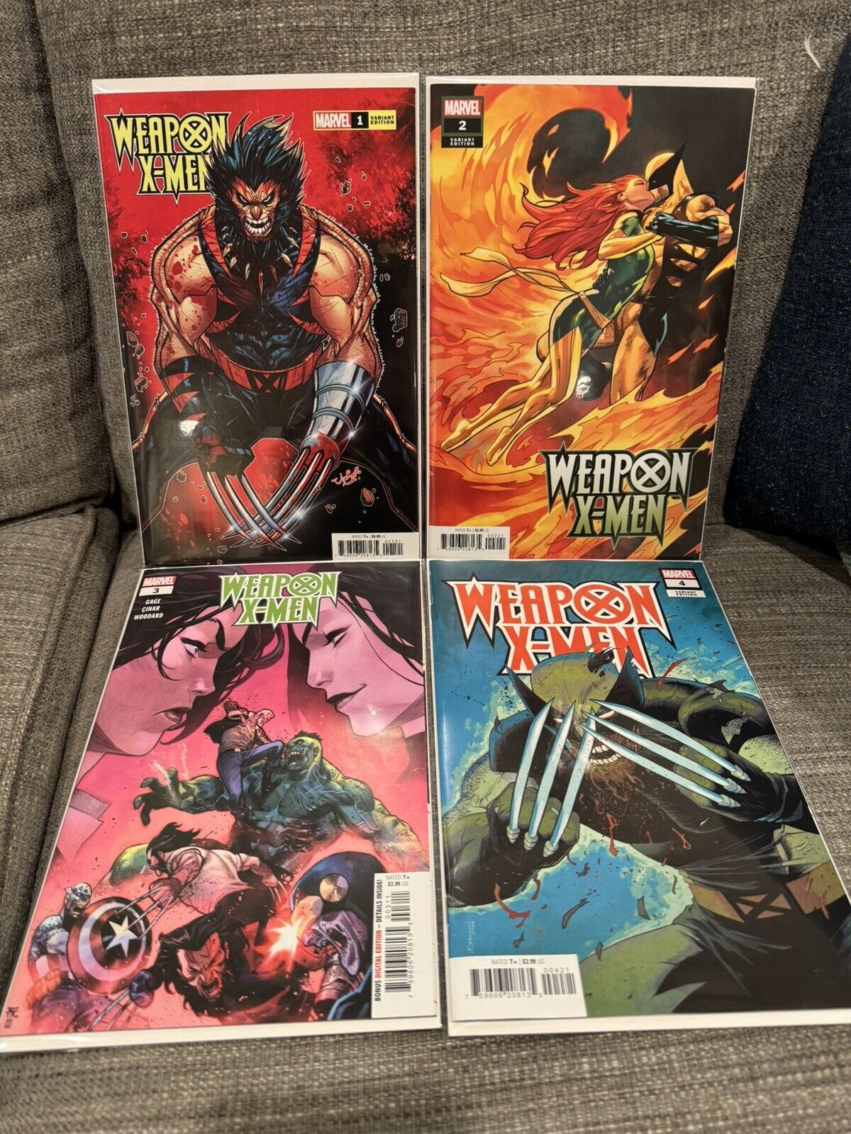 Weapon X-Men #1-4 Complete Marvel Series 2024. Variant Covers 