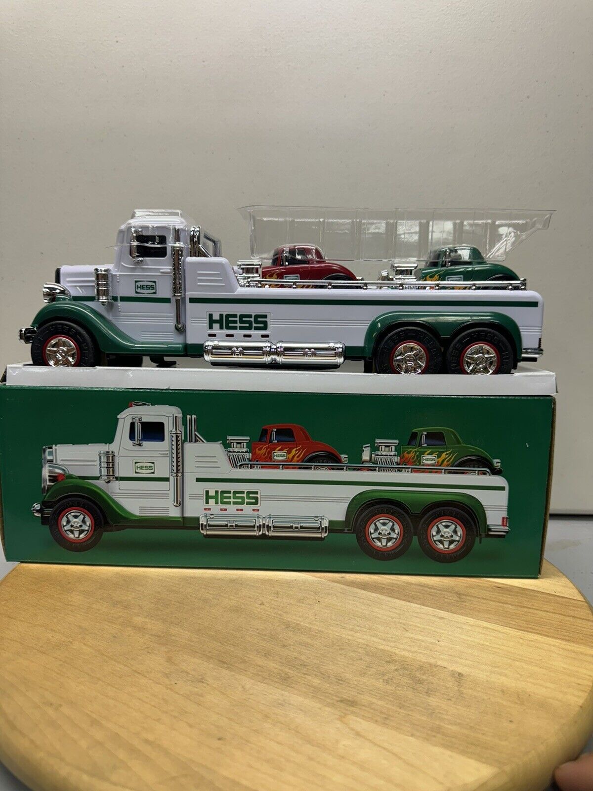 Hess Toy Truck Flatbed with 2 Hot Rods Racers Vehicles Lights & Sounds 2022 NEW