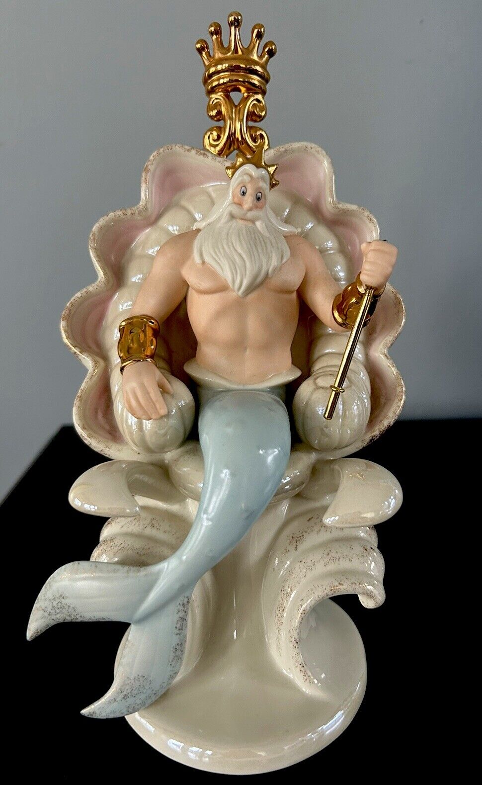 Lenox King Triton Disney Showcase Collection The Little Mermaid No Box