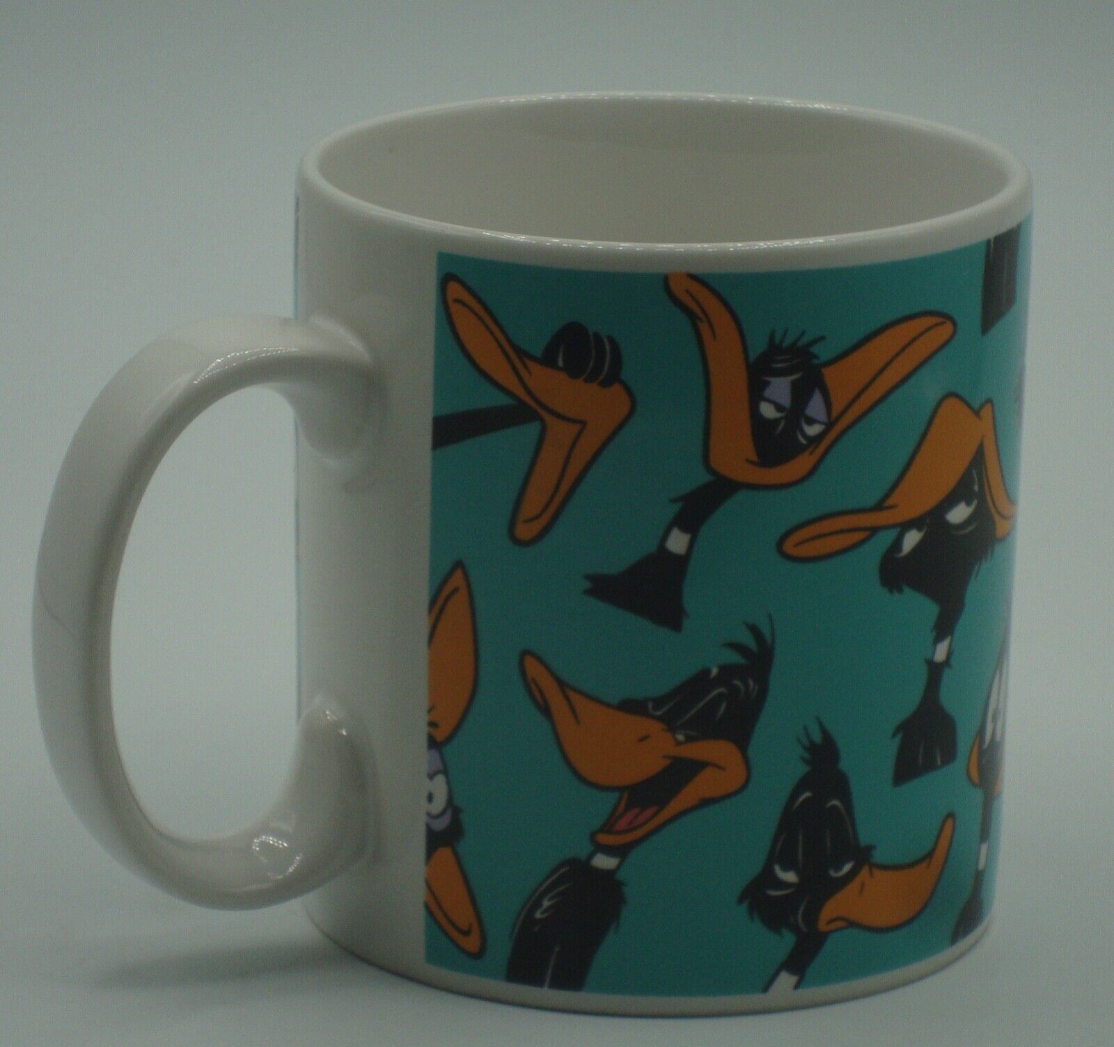 Vintage 1994 Applause Inc. Daffy Duck Warner Bros Coffee Tea Mug Faces Cartoon
