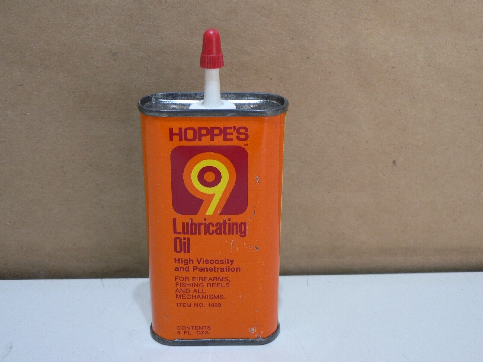 Vintage HOPPE\'S Lubricating Oil Can # 1003 Full 3 Oz Can Never Opened