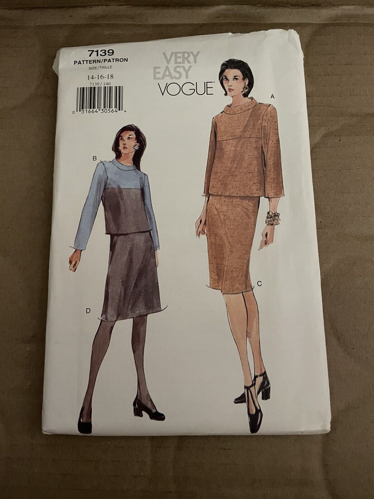 Vogue 7139 C 1999 designer sewing patterns women vintage