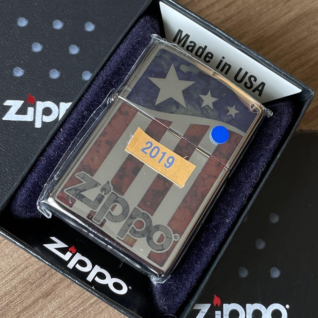 Unused Zippo 2019 vintage United States Stars and Stripes design