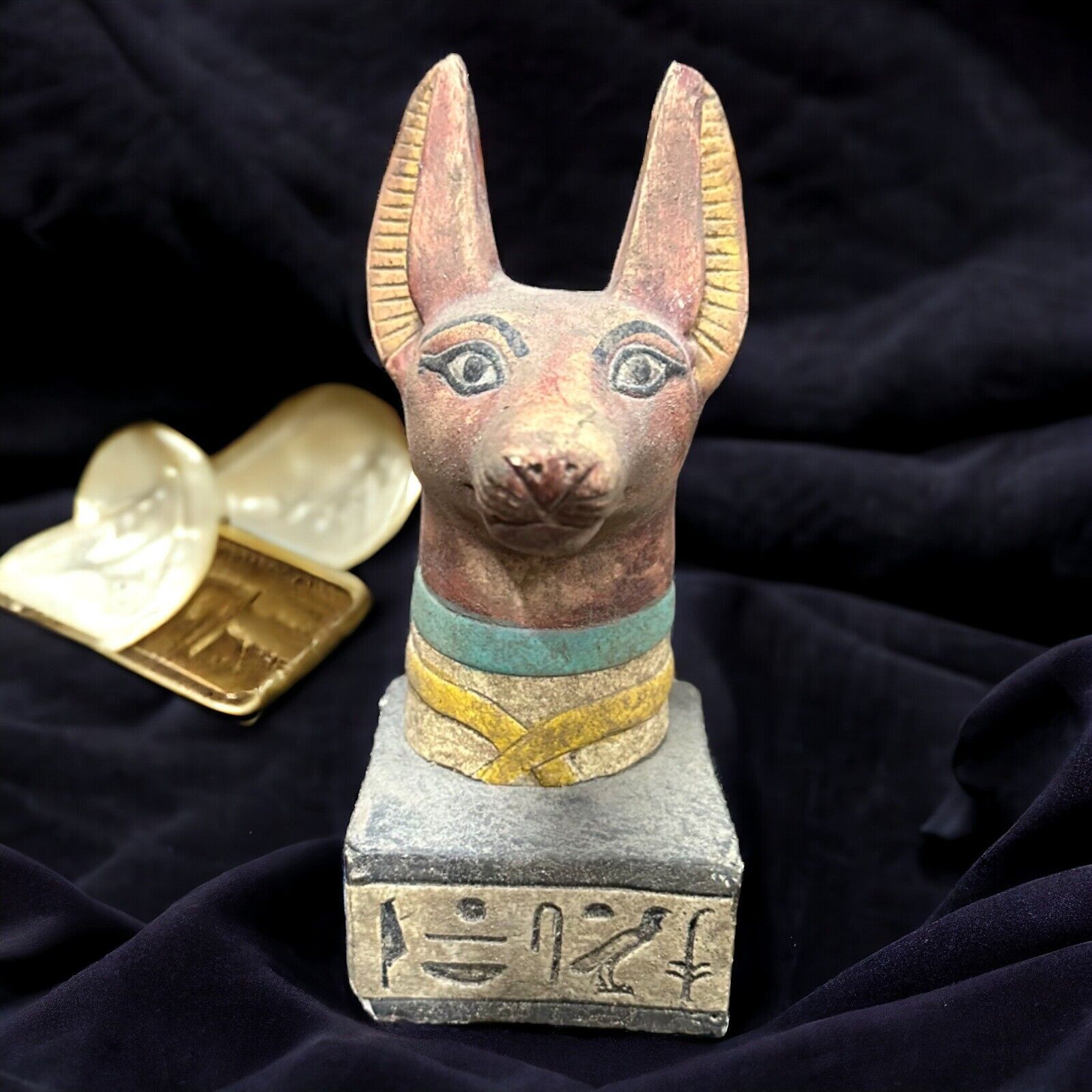 Rare Ancient Egyptian Antiquities Anubis Head God Of The Underworld Egyptian BC
