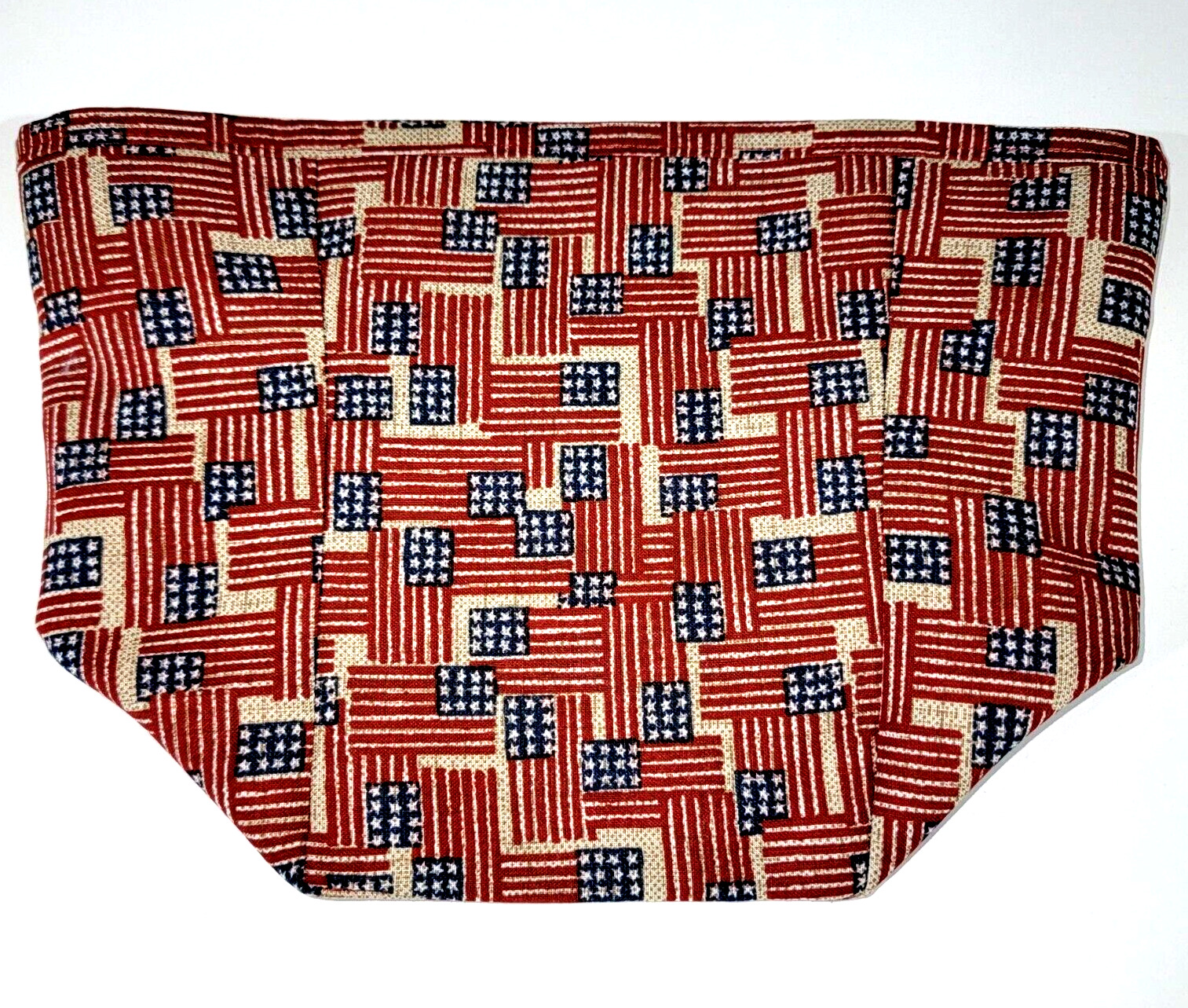 Crazy Good Tall Tissue Basket Liner from Longaberger Old Glory fabric