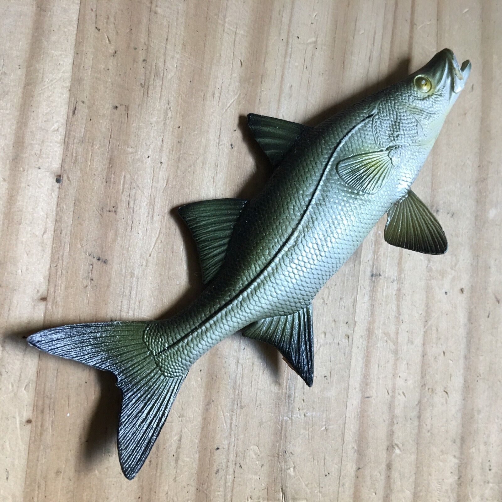 Vintage 1980s Hand painted Snook Fish Fishing Wall Mount Decor Sculpture 6\