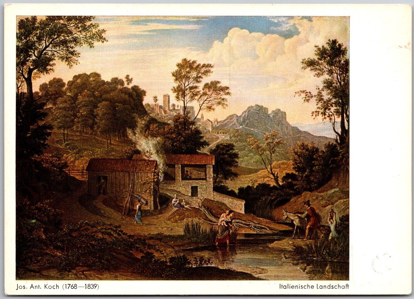 Postcard: Jos. Ant. Koch Italian Landscape Piper Print No. 127 A234