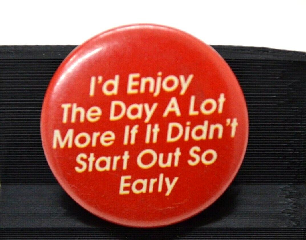 Russ Berrie Pinback Early Day Red Button Pin Lapel Hat Bag