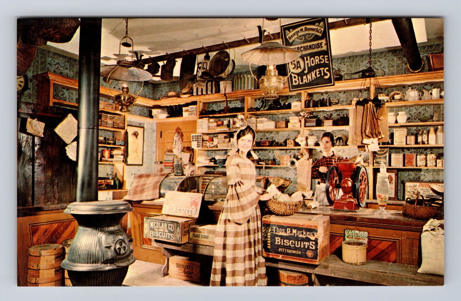 Harrisburg PA-Pennsylvania, Will Penn Mem Museum General Store Vintage Postcard