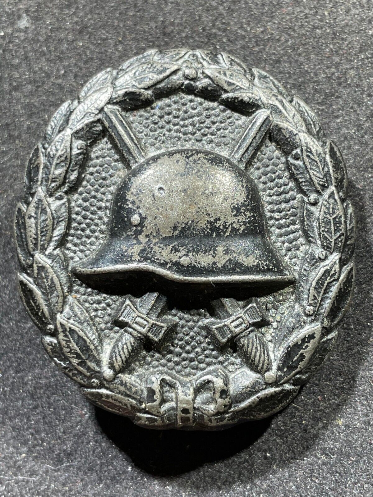 WW1 WWI Imperial German Army Military BWB Black Wound Badge Pin Back *Original*