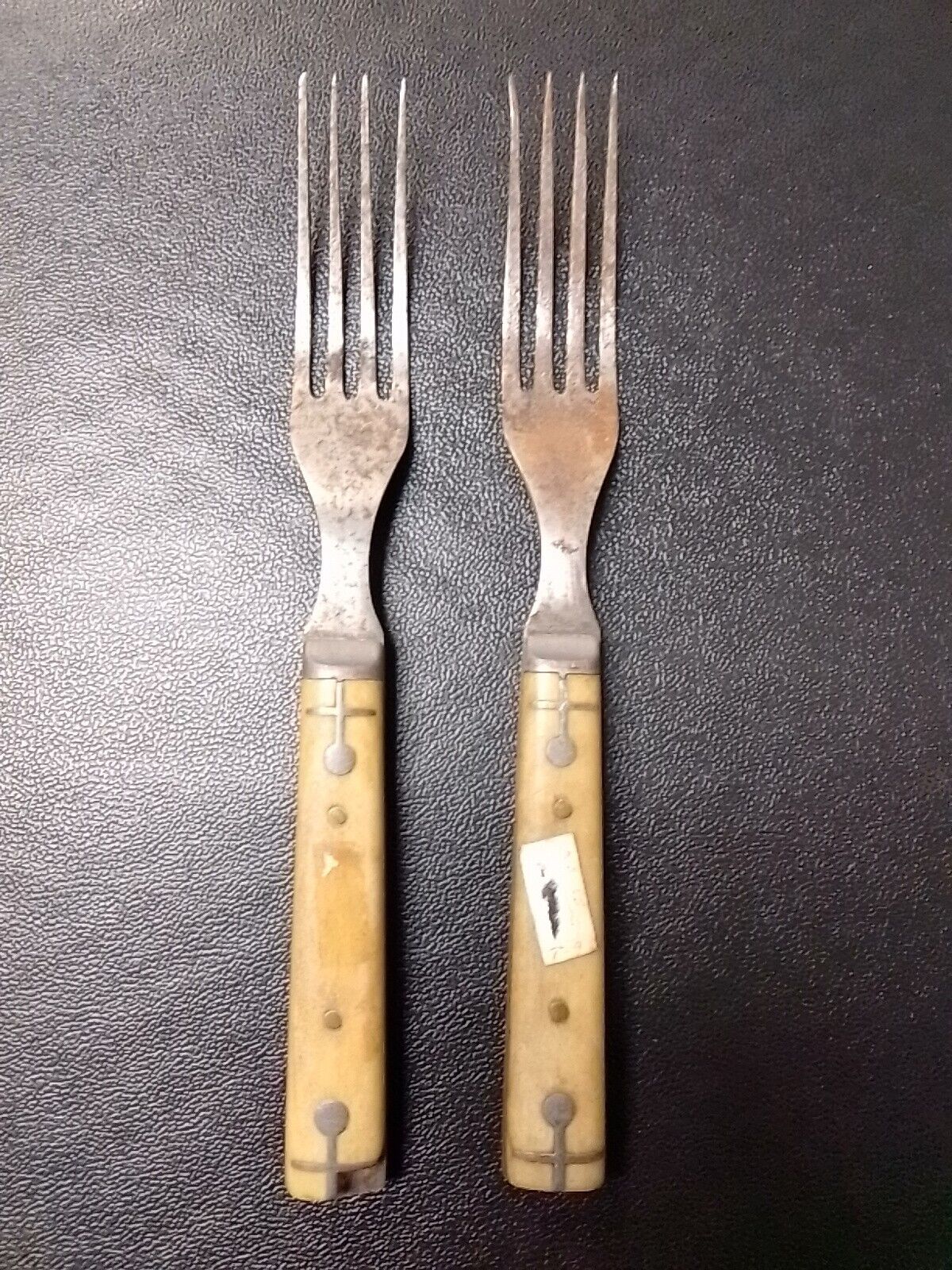 As-is Chipped Antique Or Vintage War Era Forks WWI or WWII