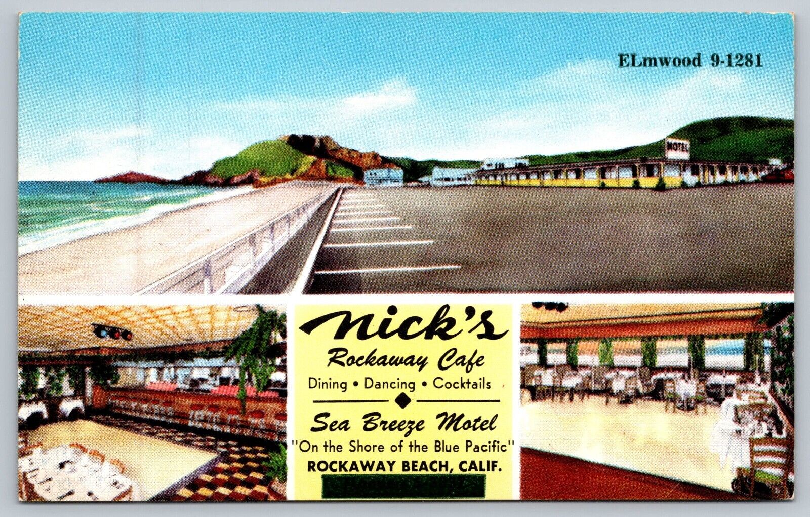 Rockaway Beach California scenic views Nick's Rockaway Cafe  antique